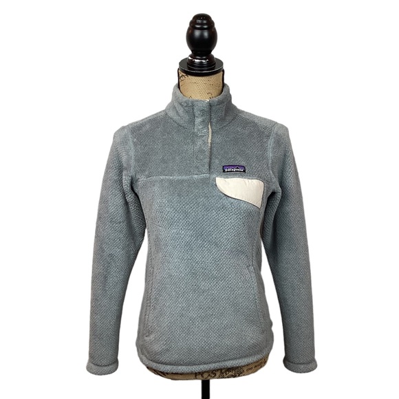 Patagonia Synchilla Polartec Retool 1/4 Snap Jacket Gray - Picture 5 of 11